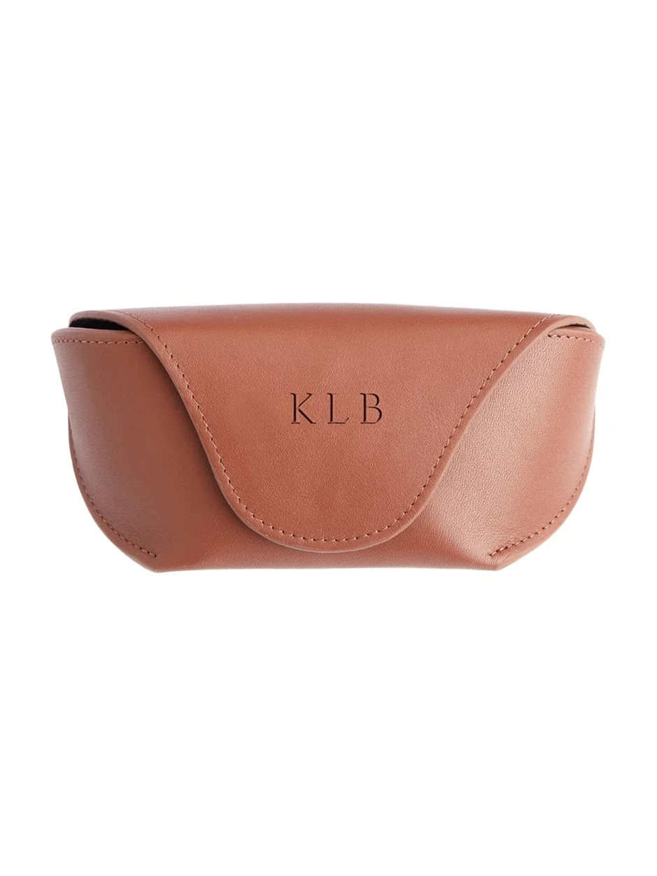 Monogrammed Leather Sunglasses Carrying Case, Personalized Monogrammed Leather Sunglasses Carrying Case, Personalized