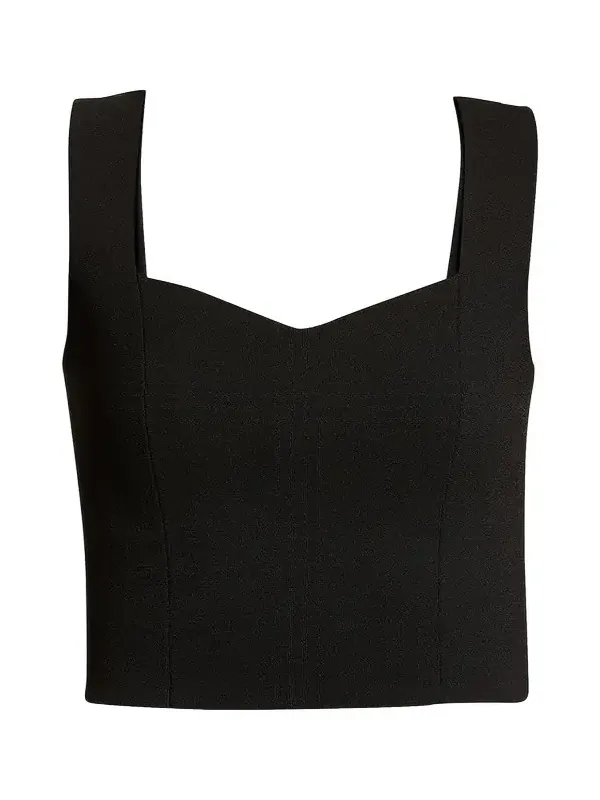 Jordana Seamed Cropped Tank Top Jordana Seamed Cropped Tank Top