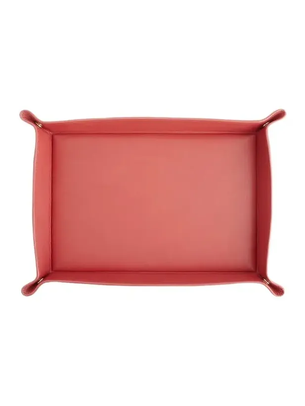 Royce New York Monogrammed Large Catchall Leather Valet Tray, Personalized