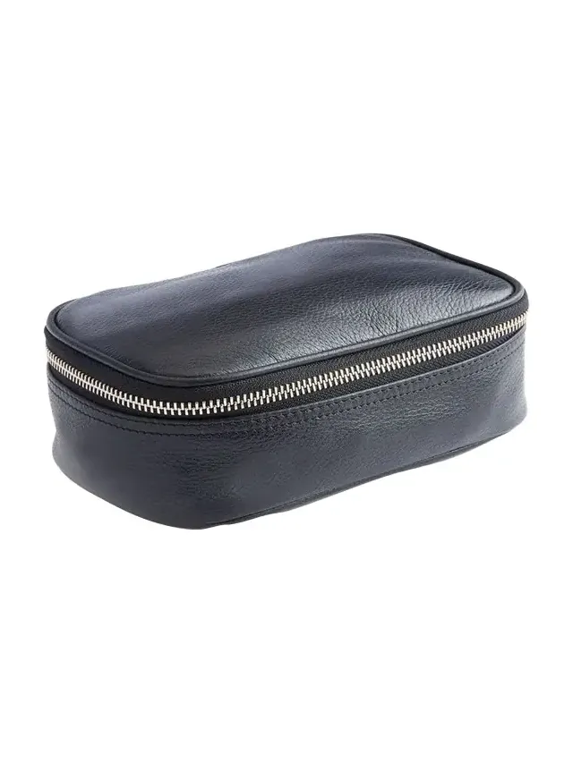 Monogrammed Travel Tech Organizer Leather Case, Personalized