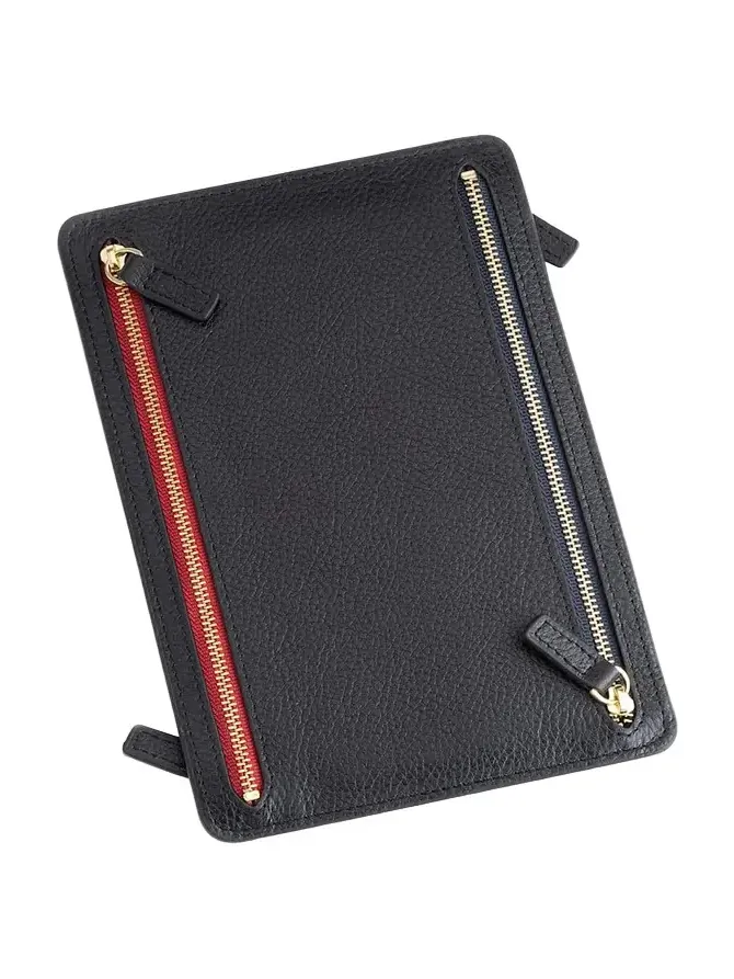Monogrammed Leather RFID Blocking Foup Zip Travel Organizer, Personalized Monogrammed Leather RFID Blocking Foup Zip Travel Organizer, Personalized