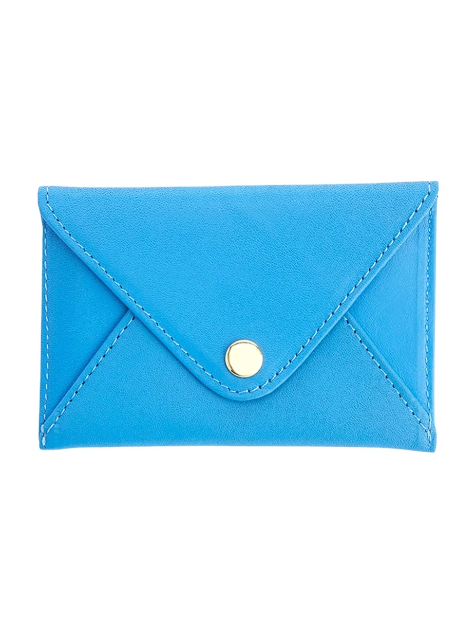 Monogrammed Leather Envelope Style Card Holder, Personalized Monogrammed Leather Envelope Style Card Holder, Personalized