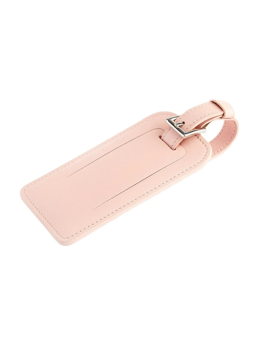 Monogrammed Leather Luggage Tag, Personalized