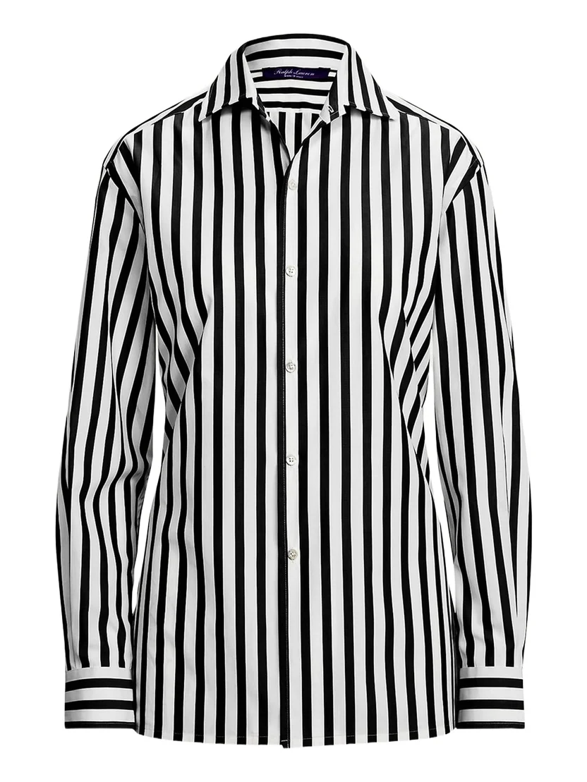 Capri Relaxed-Fit Striped Cotton Shirt