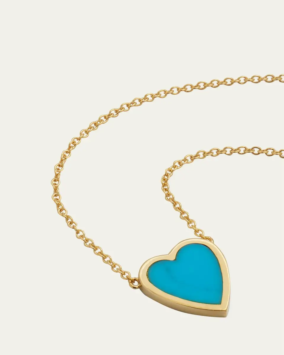 Jennifer Meyer 18k Mini Inlay Heart Necklace | Thumbnail 6 Jennifer Meyer 18k Mini Inlay Heart Necklace | Thumbnail 6