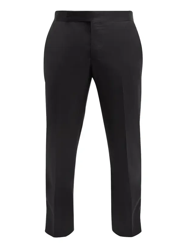 Men's Tonal Wool-Blend Tuxedo Pants Men's Tonal Wool-Blend Tuxedo Pants