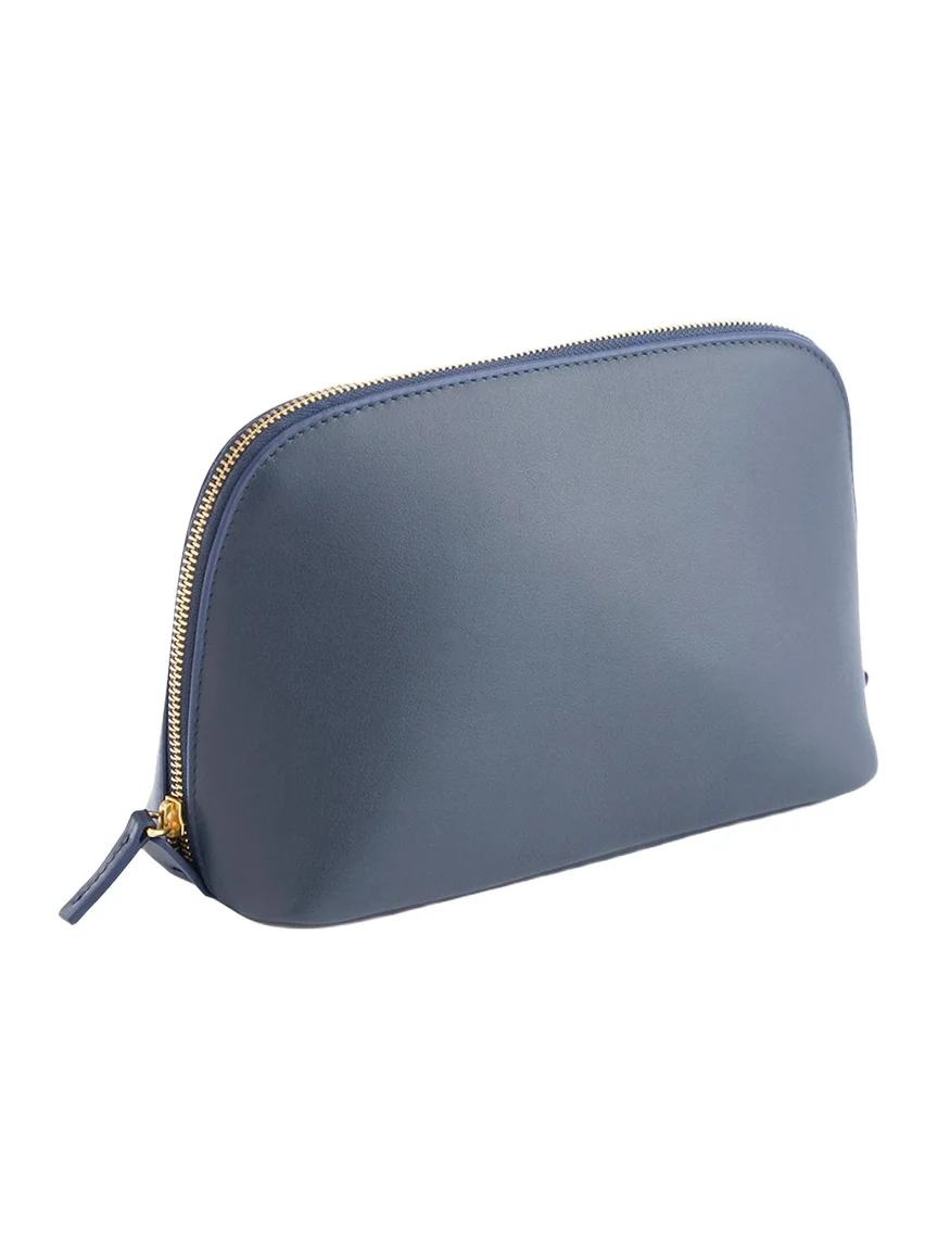 Royce New York Monogrammed Large Leather Cosmetic Bag, Personalized