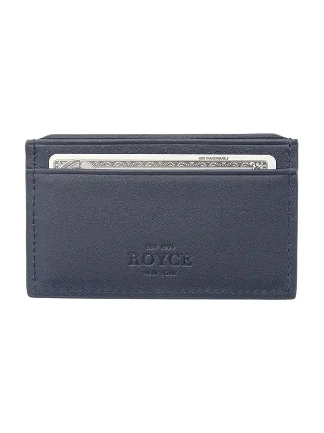 Monogrammed RFID Blocking Leather Card Wallet, Personalized Monogrammed RFID Blocking Leather Card Wallet, Personalized