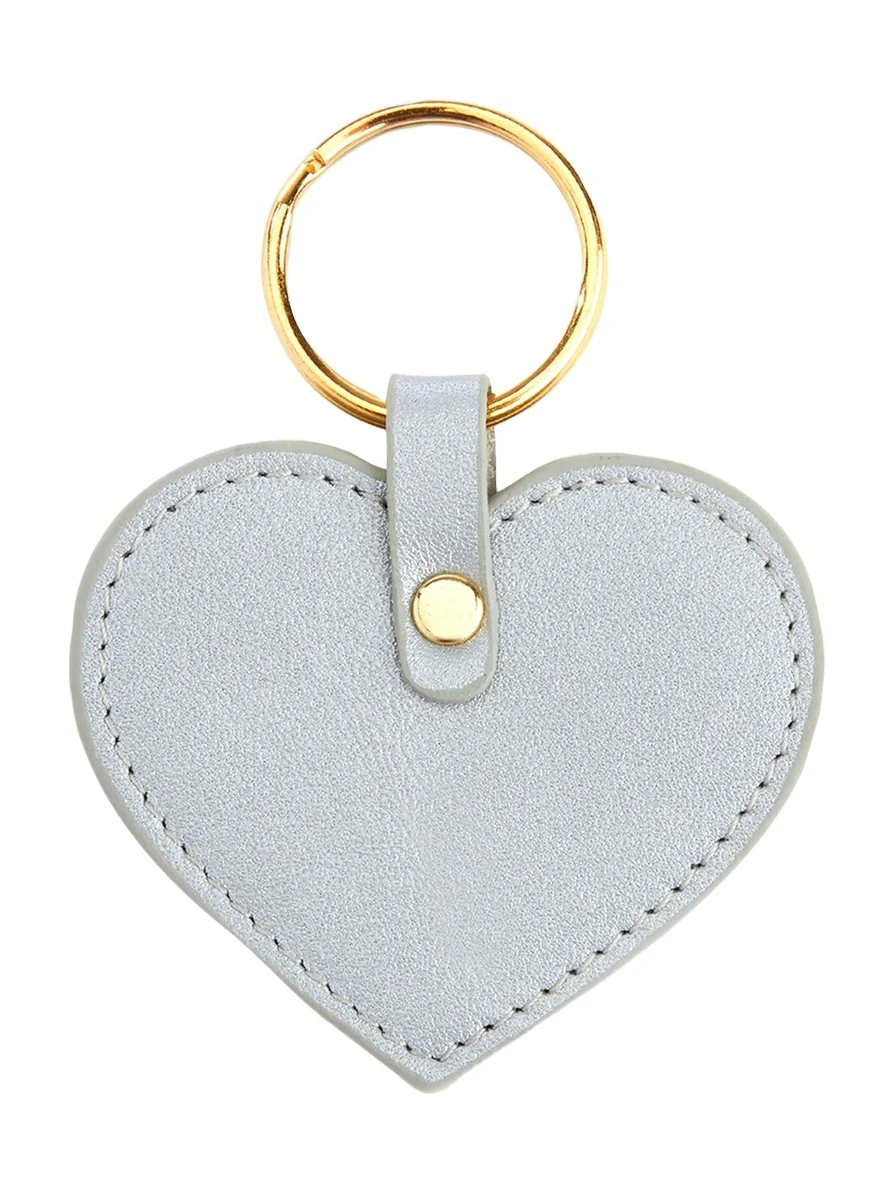 Monogrammed Leather Heart-Shaped Key Chain, Personalized Monogrammed Leather Heart-Shaped Key Chain, Personalized
