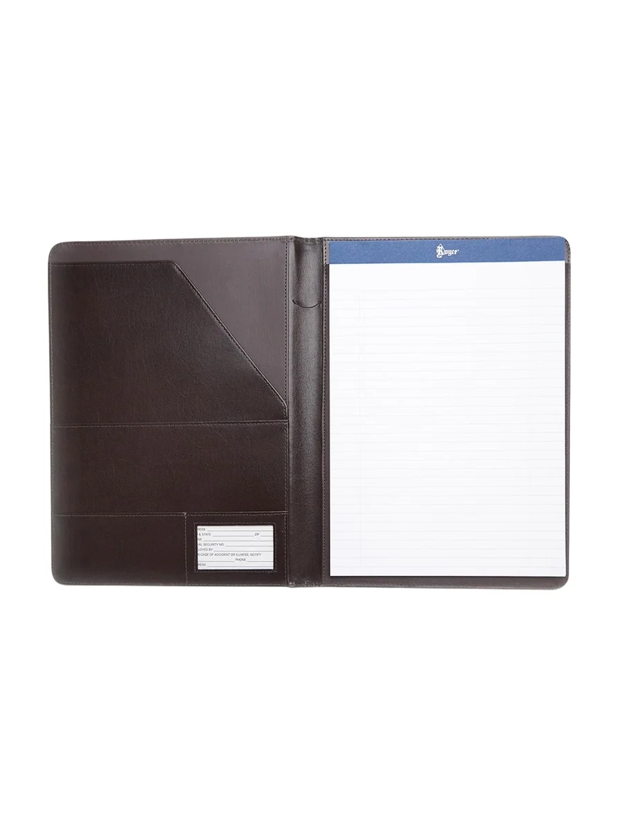 Royce New York Executive Leather Writing Portfolio, Personalized