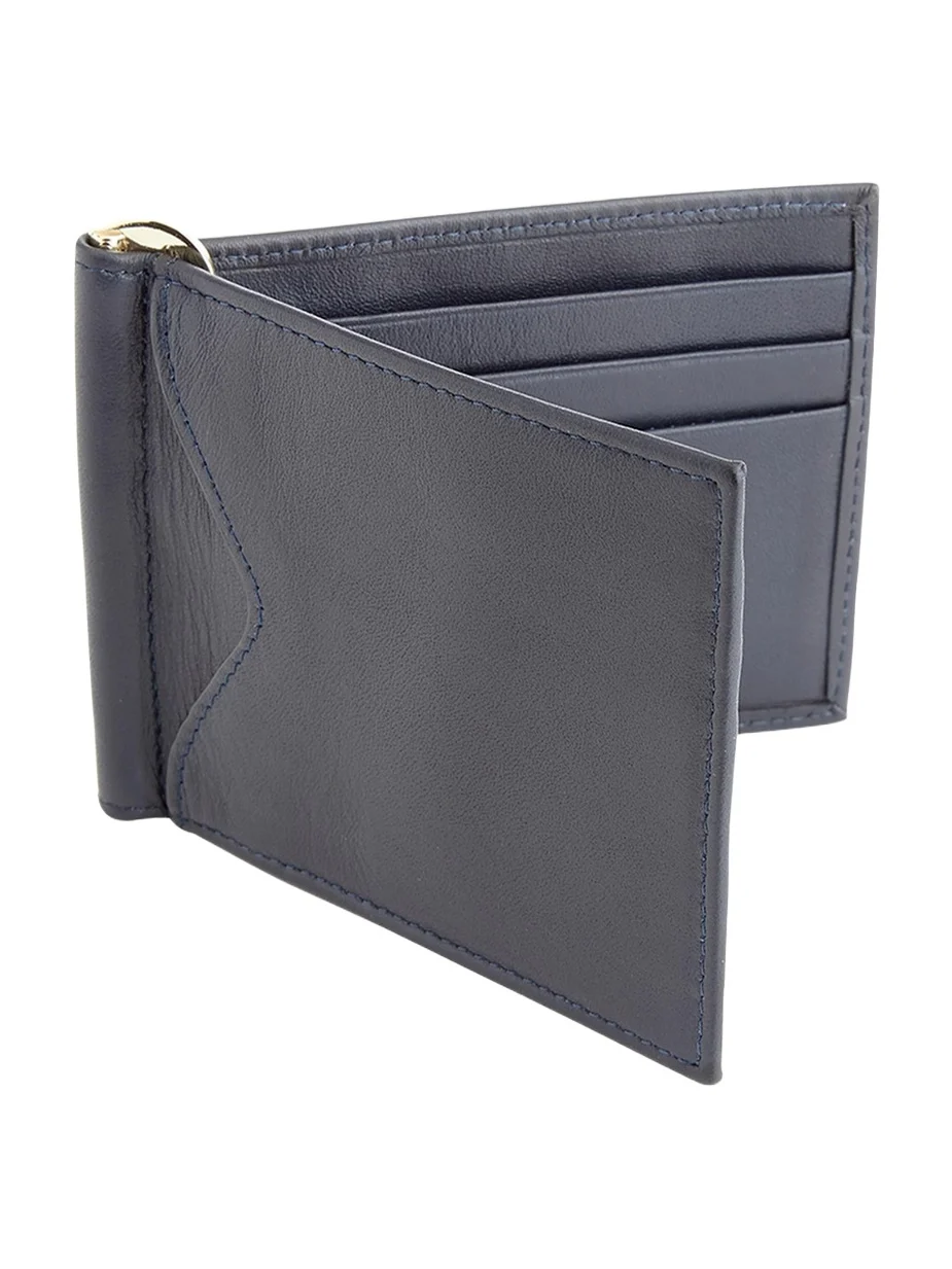 Personalized RFID-Blocking Leather Money Clip Personalized RFID-Blocking Leather Money Clip