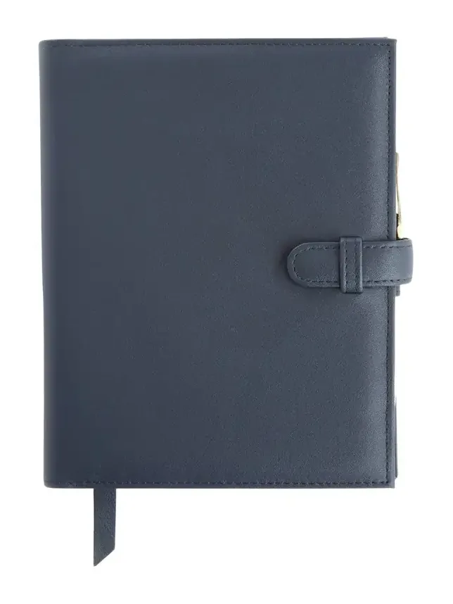 Royce New York Monogrammed Leather Executive Journal with Rollerball Pen, Personalized