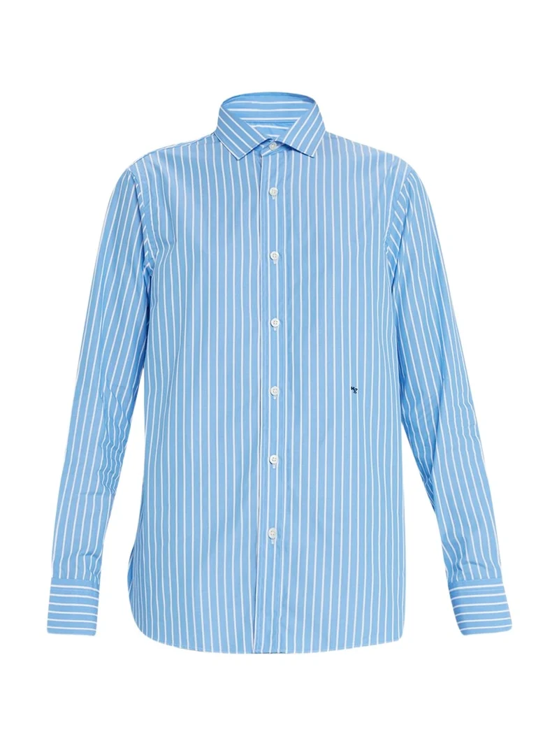 Stripe Classic Button-Up Cotton Shirt Stripe Classic Button-Up Cotton Shirt