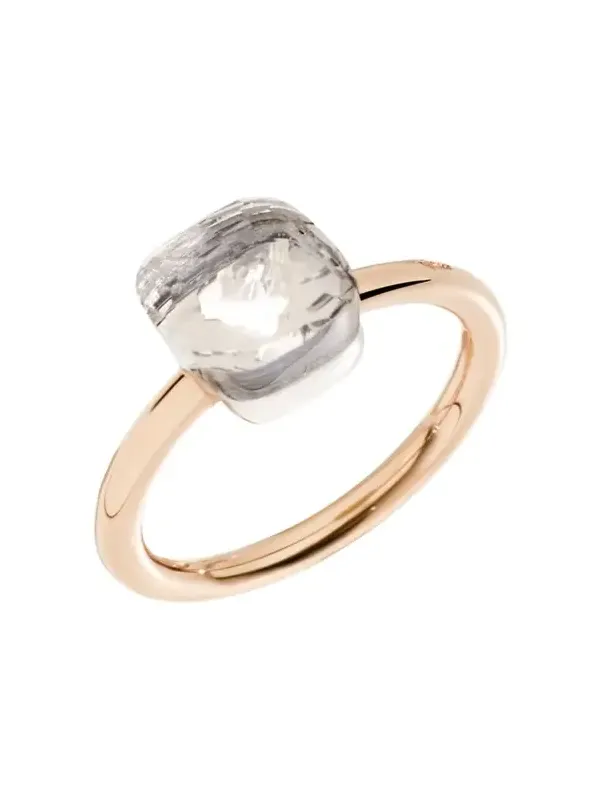 Nudo Petite Rose Gold & White Topaz Ring Nudo Petite Rose Gold & White Topaz Ring