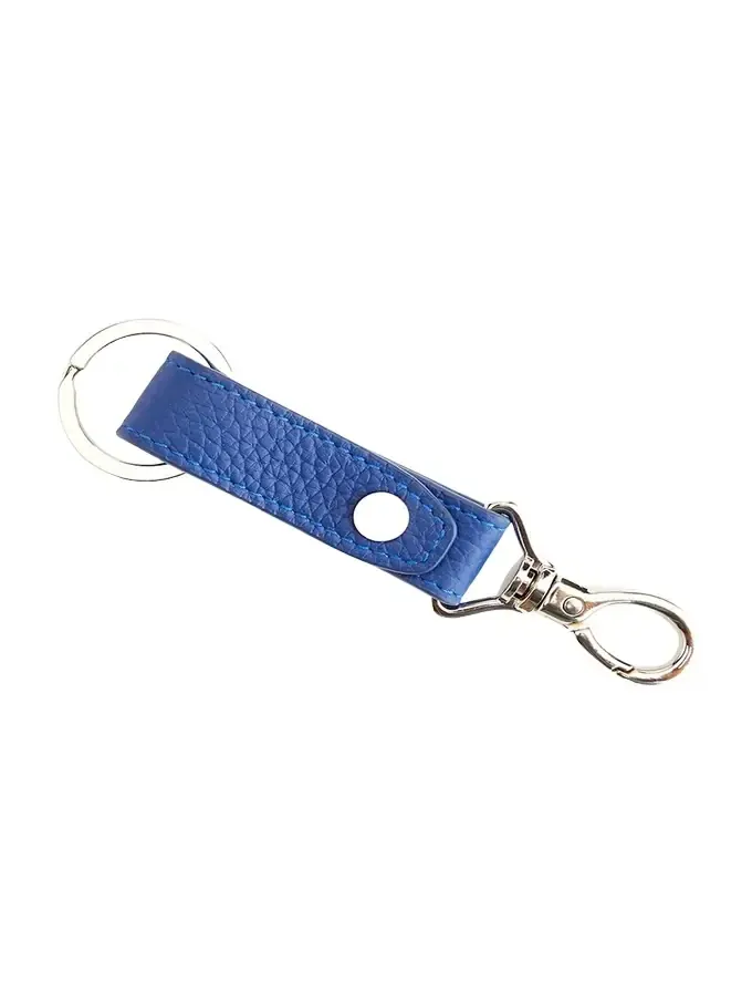 Monogrammed Leather Valet Key Chain