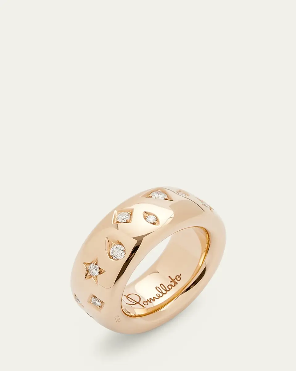 Pomellato 18K Rose Gold ICONICA Ring with Diamonds, 0.66tcw | Thumbnail 3 Pomellato 18K Rose Gold ICONICA Ring with Diamonds, 0.66tcw | Thumbnail 3