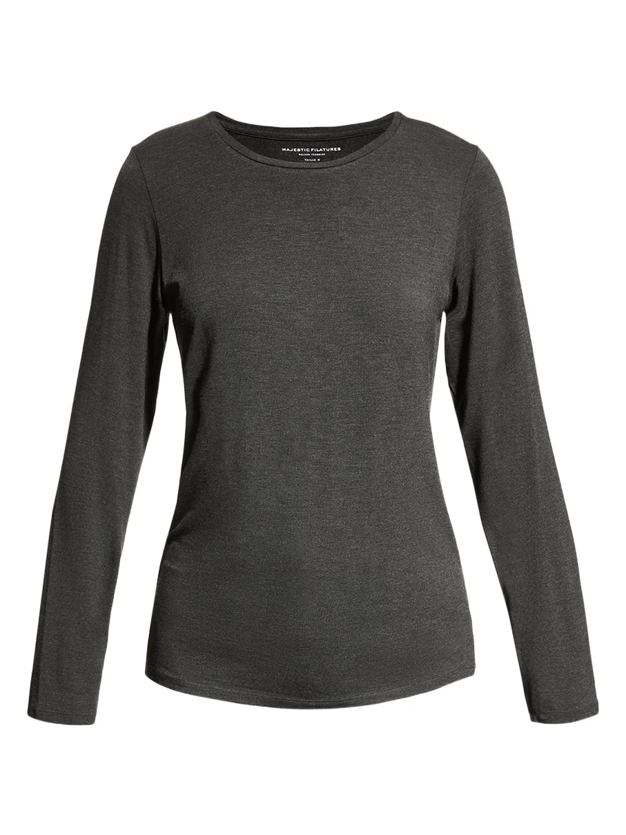 MAJESTIC FILATURES Soft Touch Crewneck Top