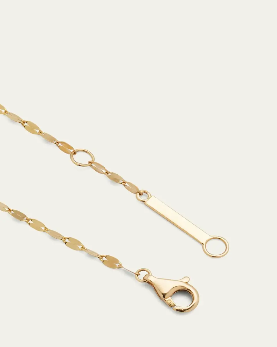 Lana 14K Gold Flawless Small Diamond Heart Pendant Necklace | Thumbnail 4