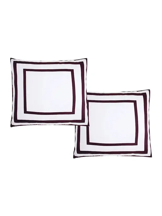 The Lino Essential Simple Square Shams, Set of 2