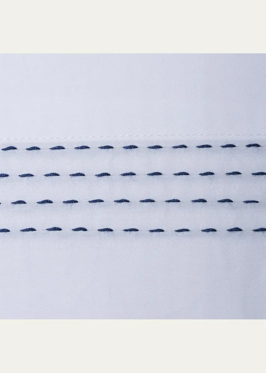The Lino Essential Embroidered King Flat Sheet | Thumbnail 2
