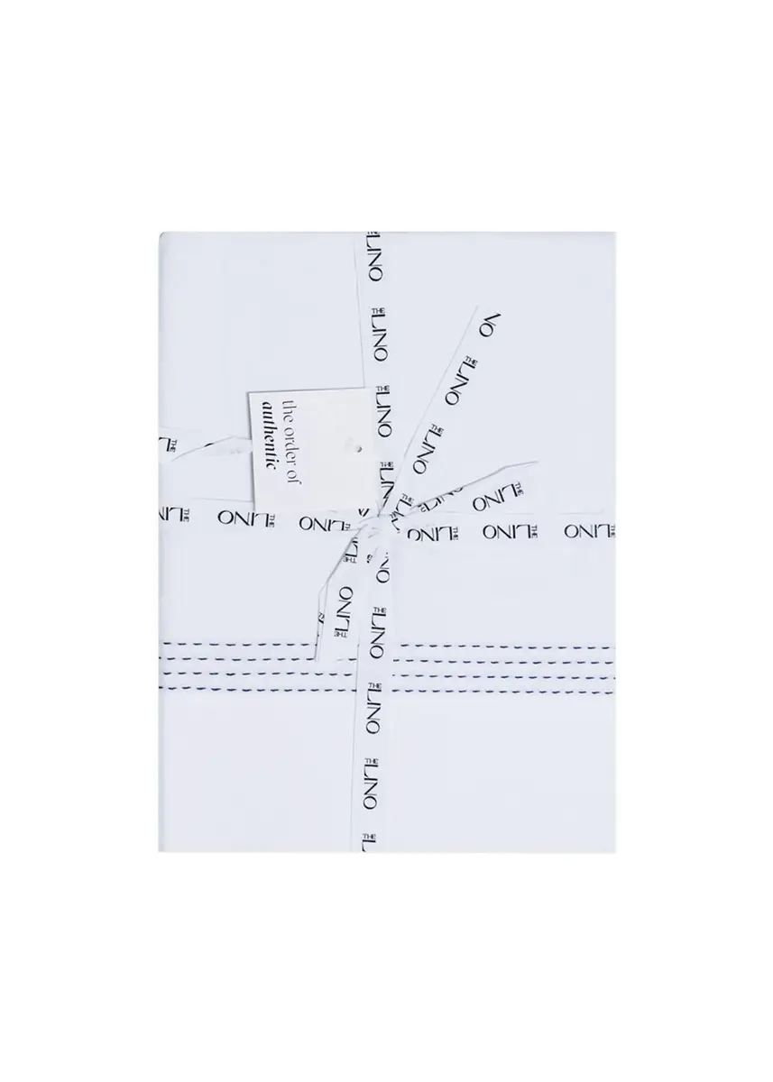 The Lino Essential Embroidered King Flat Sheet | Thumbnail 3