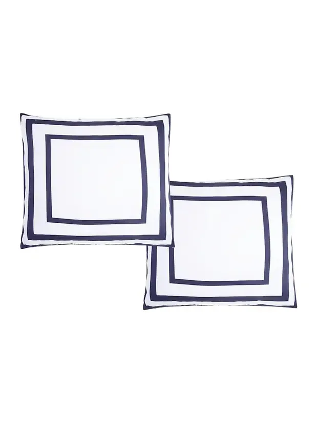 The Lino Essential Simple Square Shams, Set of 2