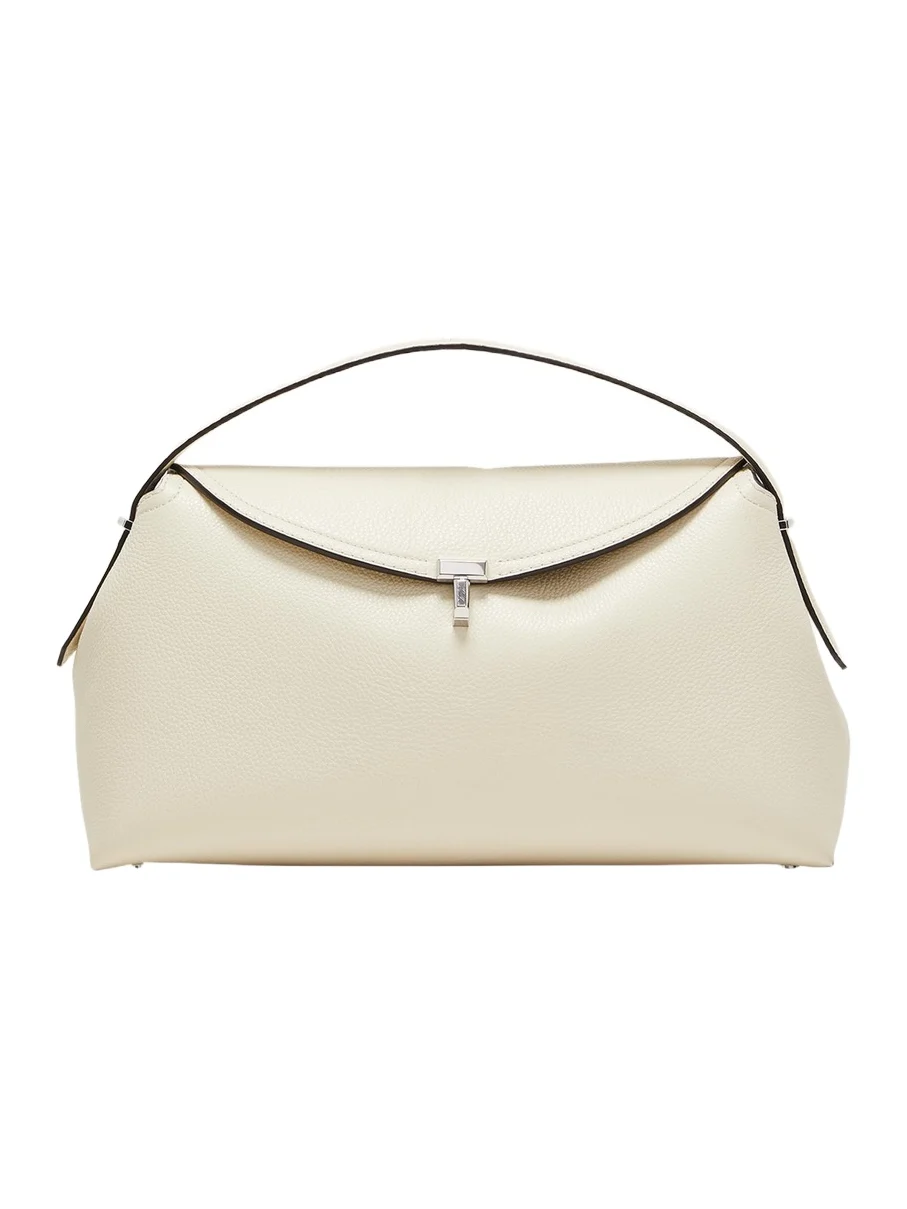 T-Lock Top Handle Bag in Pebble Grain Leather T-Lock Top Handle Bag in Pebble Grain Leather