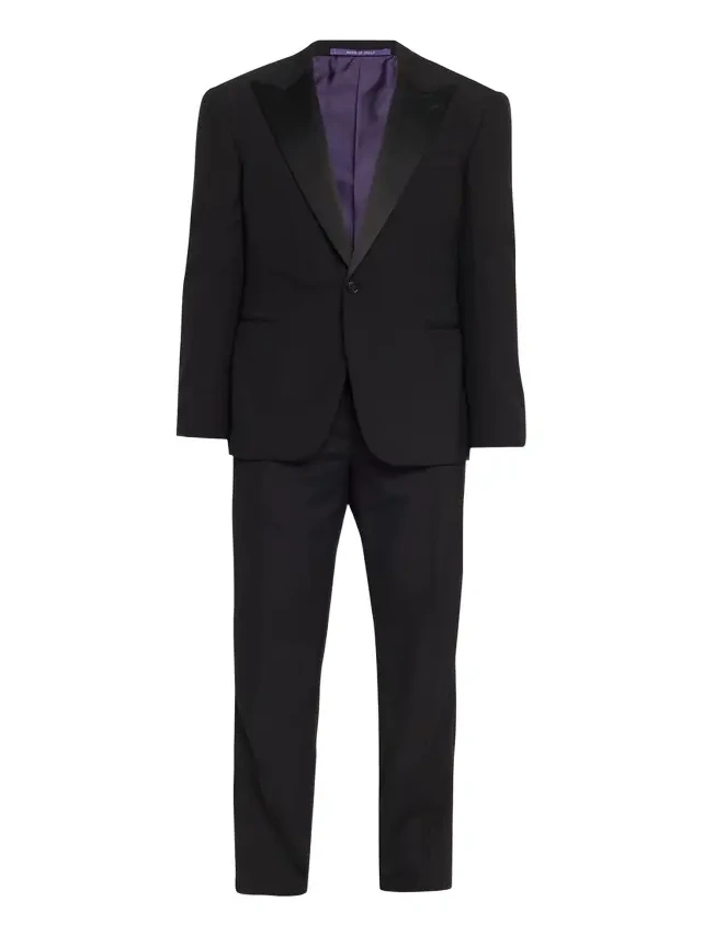 Men's Gregory Hand-Tailored Wool Peak Tuxedo Men's Gregory Hand-Tailored Wool Peak Tuxedo