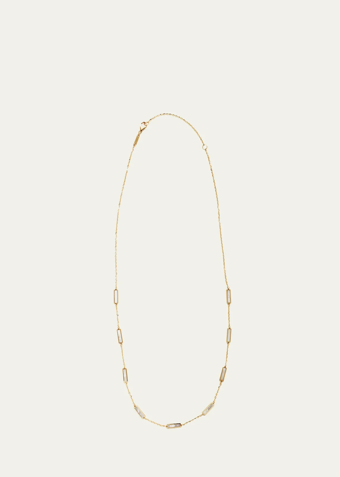 KAMAL Bar Chain Necklace with Gemstones