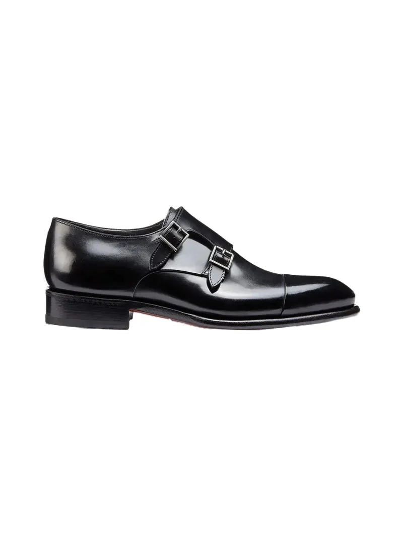Men's Ira Double-Monk Leather Shoes Men's Ira Double-Monk Leather Shoes