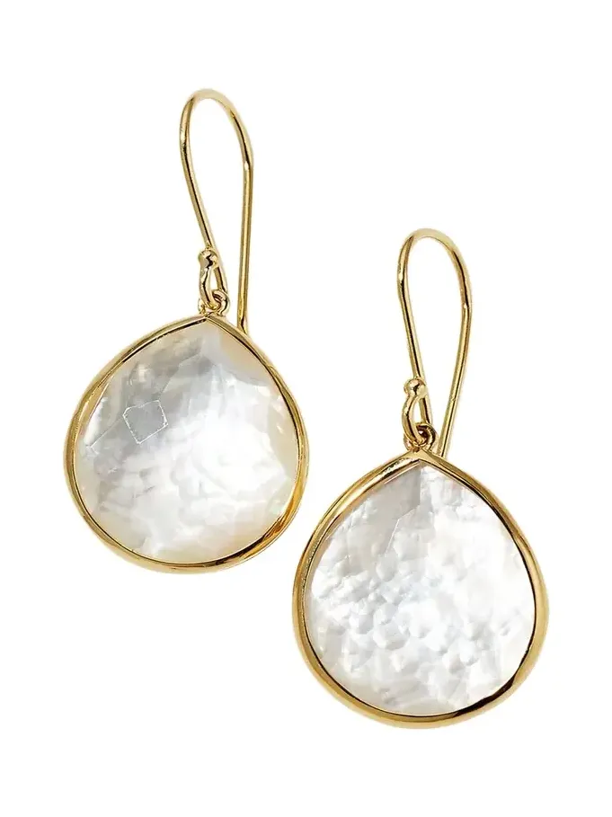 Small Teardrop Earrings in 18K Gold