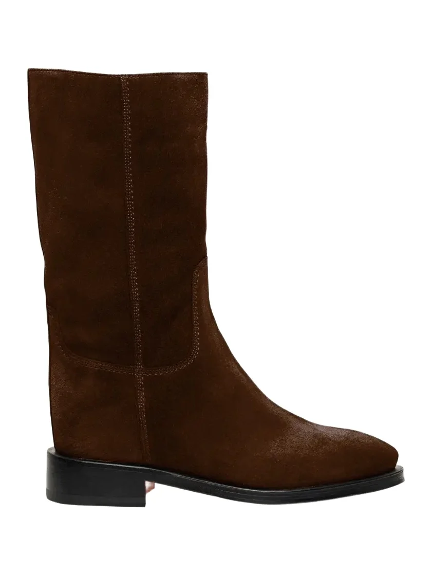 Fleeces Suede Tall Ranch Boots Fleeces Suede Tall Ranch Boots