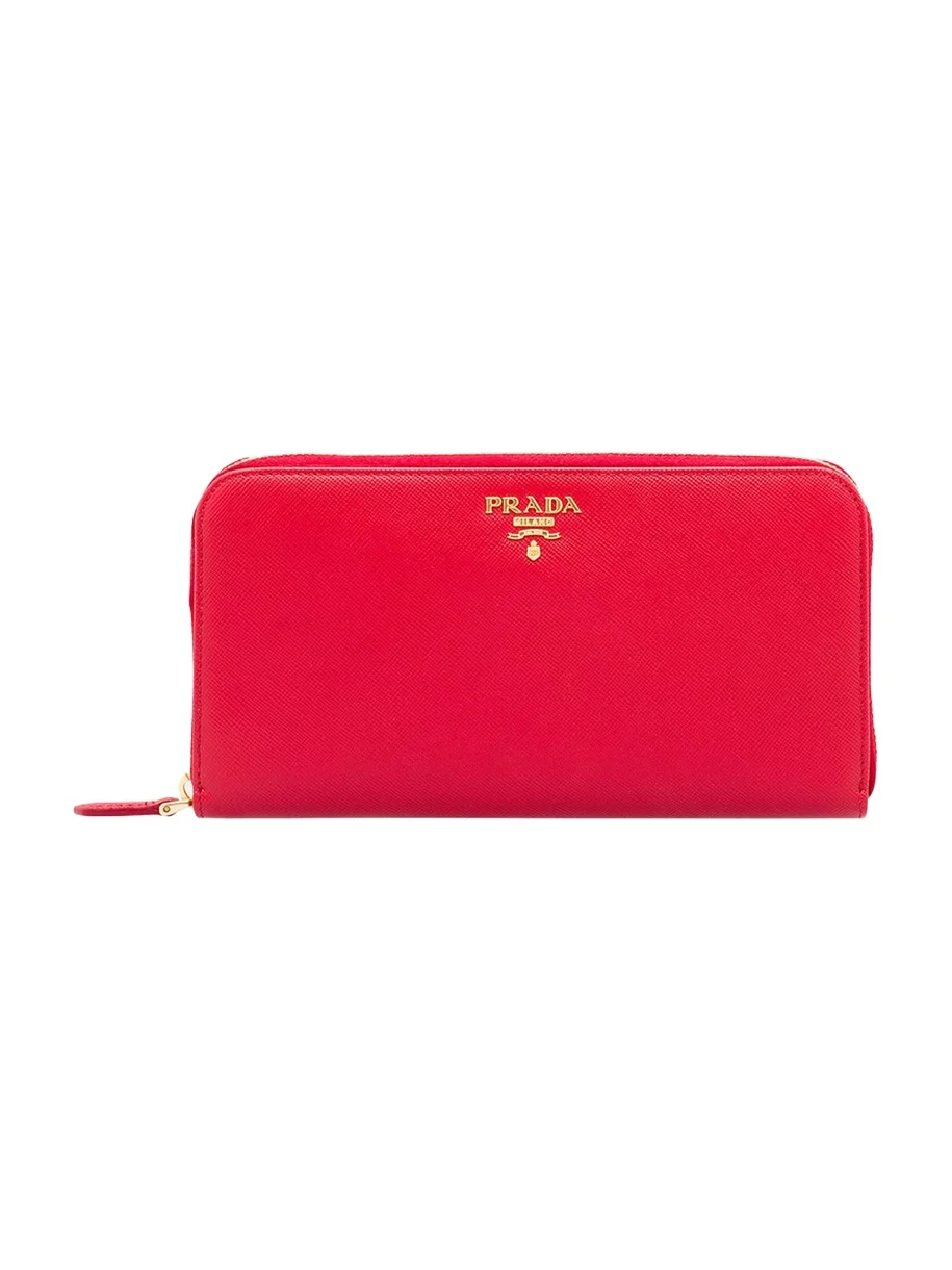 Prada Large Continental Leather Wallet