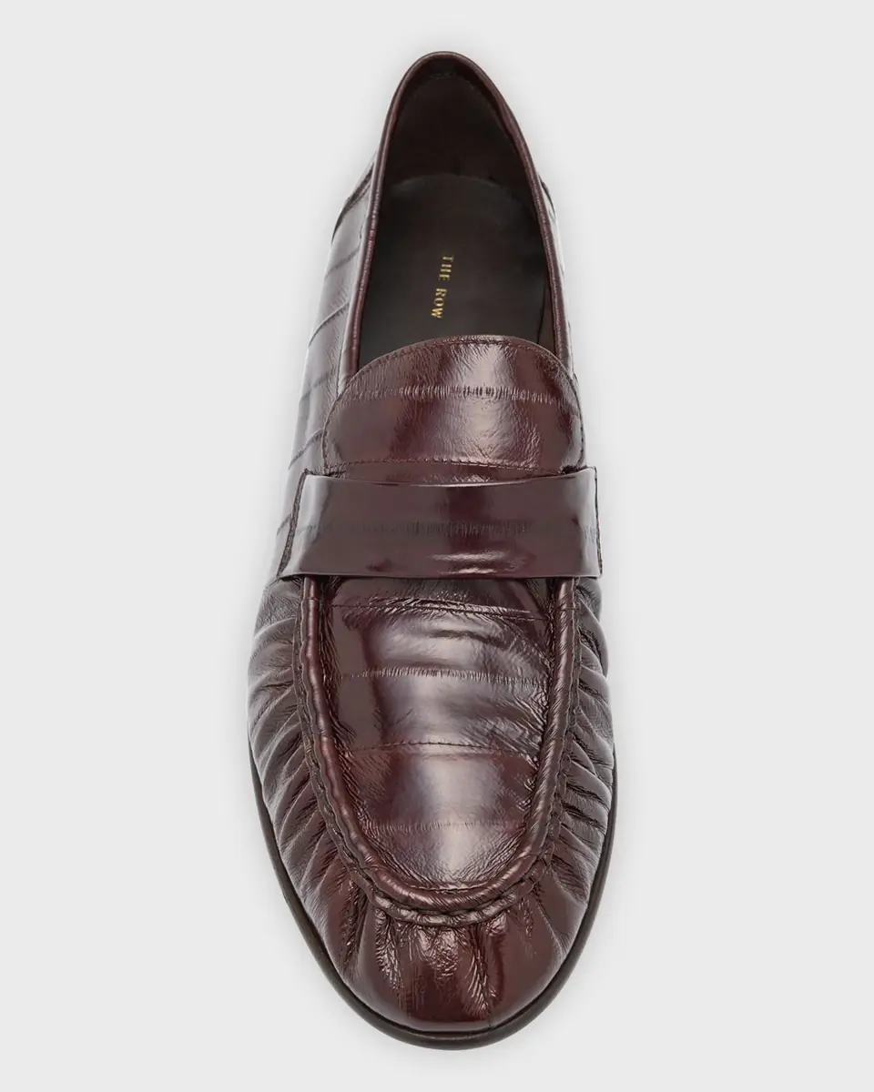 The Row Soft Leather Flat Loafers | Thumbnail 4