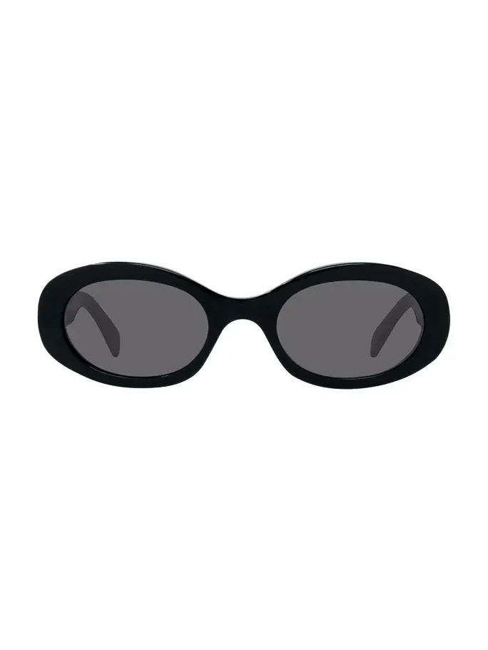Triomphe Logo Oval Acetate Sunglasses Triomphe Logo Oval Acetate Sunglasses