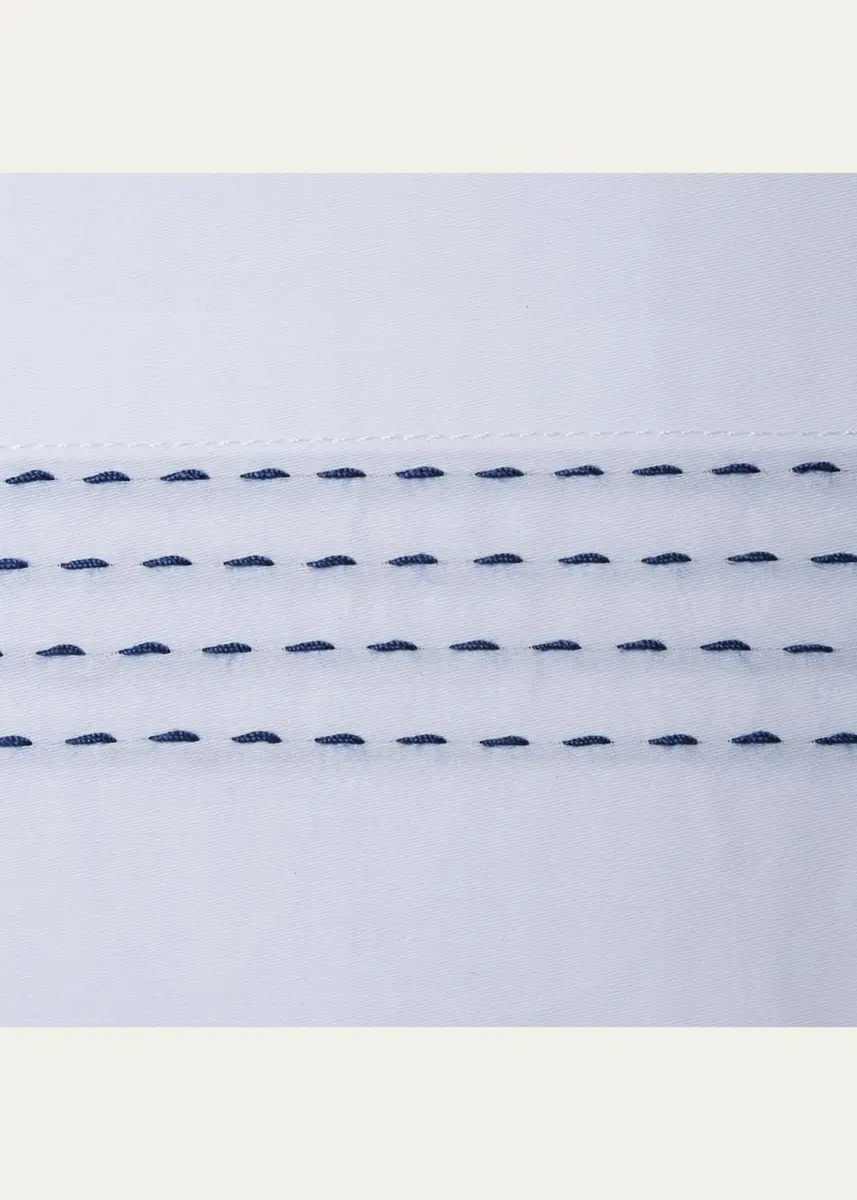 The Lino Essential Embroidered Queen Flat Sheet | Thumbnail 2