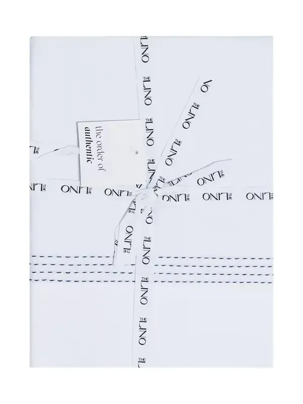 The Lino Essential Embroidered Queen Flat Sheet