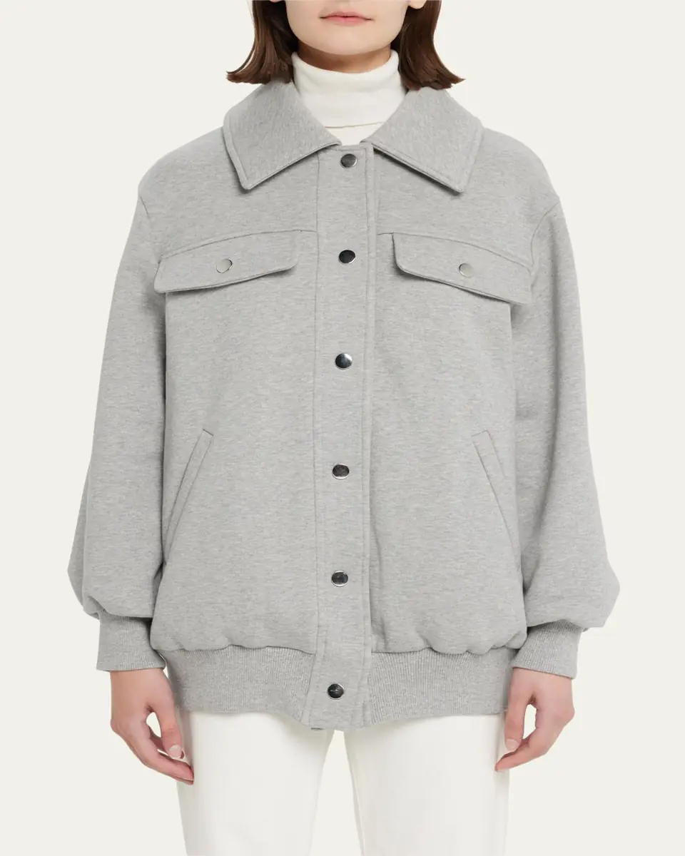 FAZ Jane Snap-Button Bomber Jacket | Thumbnail 4