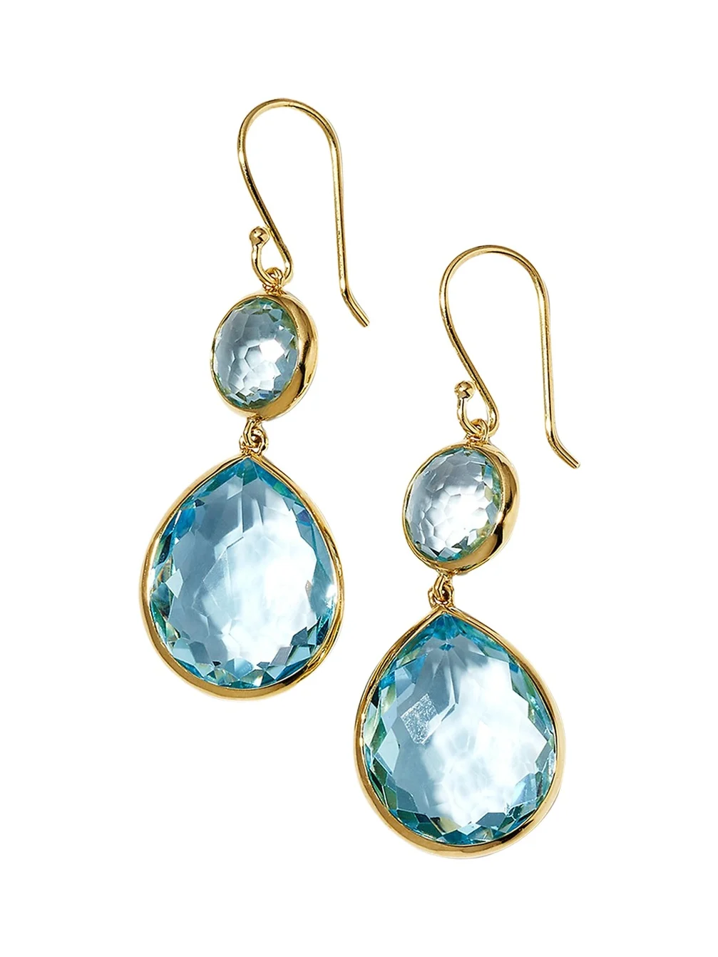 Rock Candy Snowman Teardrop Earrings in 18K Gold Rock Candy Snowman Teardrop Earrings in 18K Gold