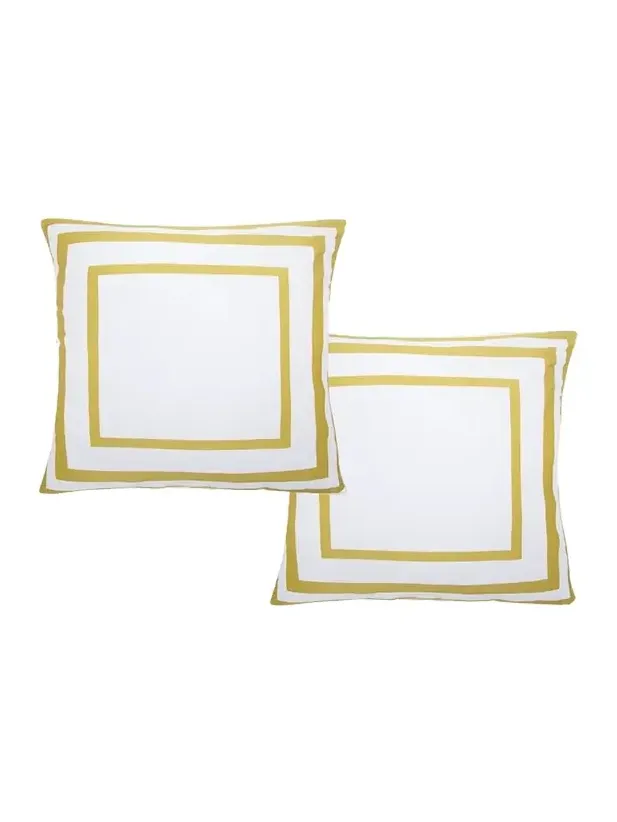 The Lino Essential Simple Square Shams, Set of 2