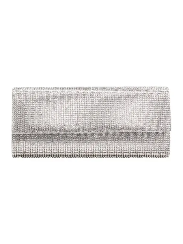 Perry Beaded Crystal Clutch Bag