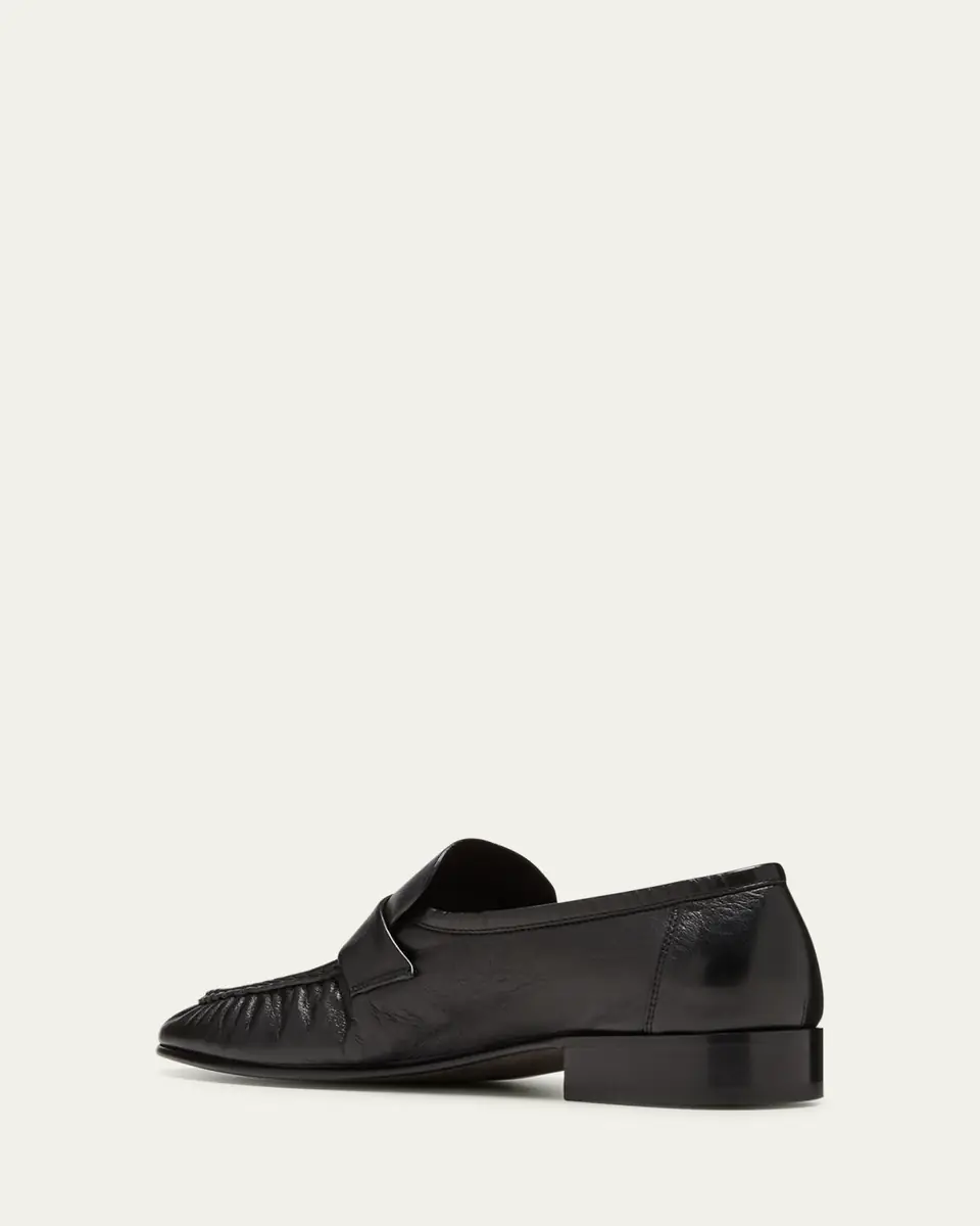 The Row Soft Leather Flat Loafers | Thumbnail 4