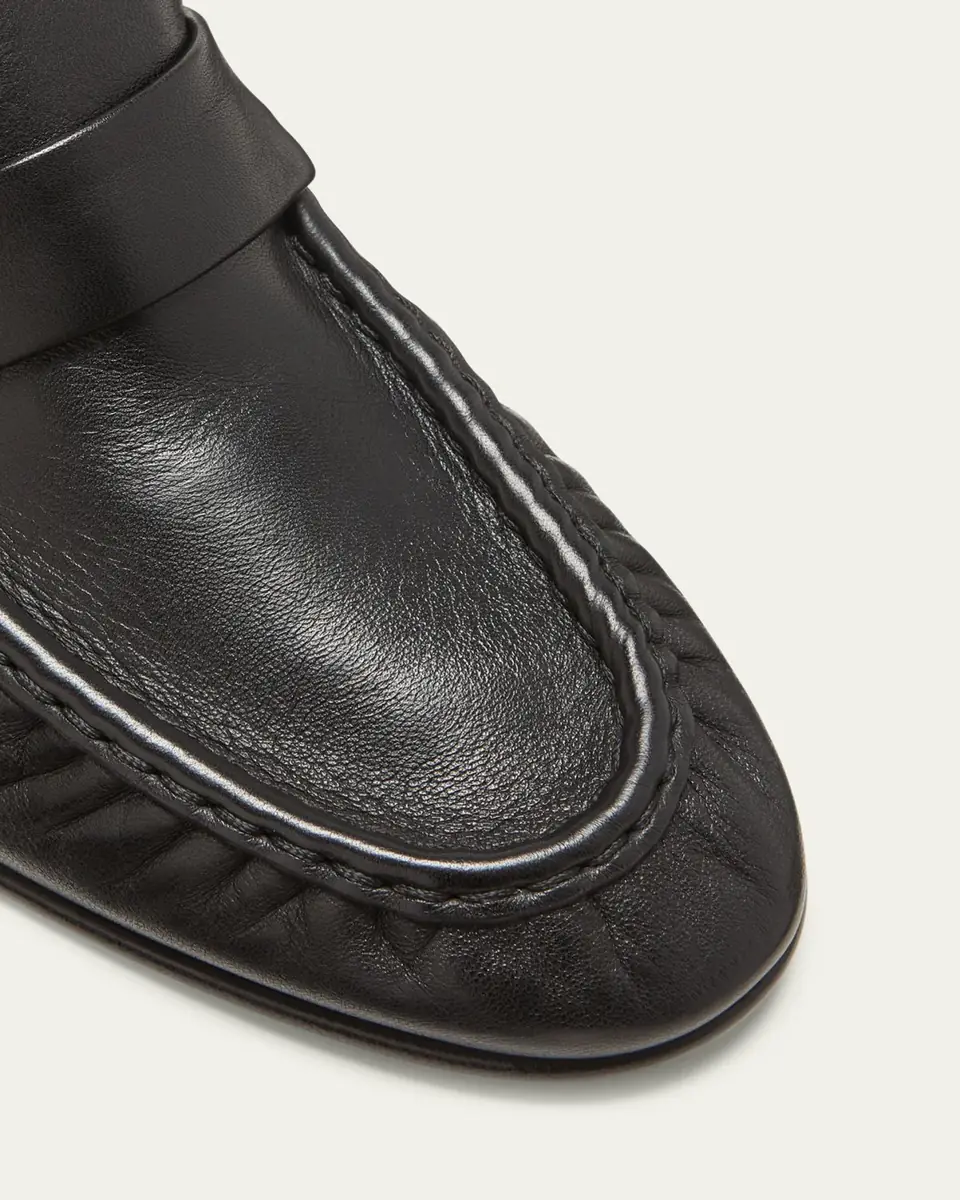 The Row Soft Leather Flat Loafers | Thumbnail 5