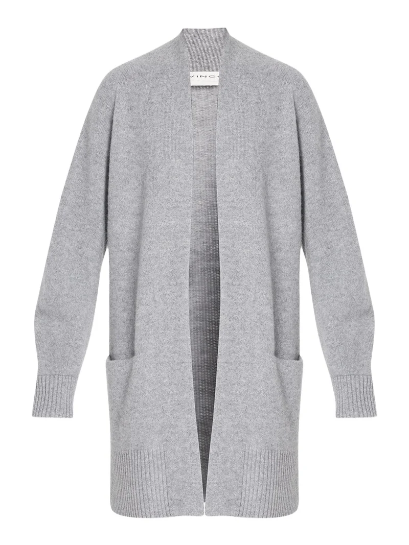 Cashmere Shawl-Collar Open-Front Cardigan Cashmere Shawl-Collar Open-Front Cardigan