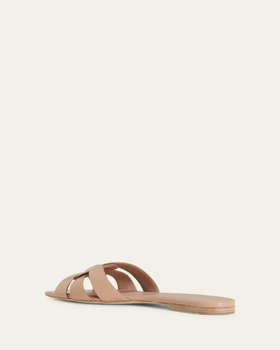 Saint Laurent Nu Pieds Woven Patent Flat Sandals | Thumbnail 4 Saint Laurent Nu Pieds Woven Patent Flat Sandals | Thumbnail 4