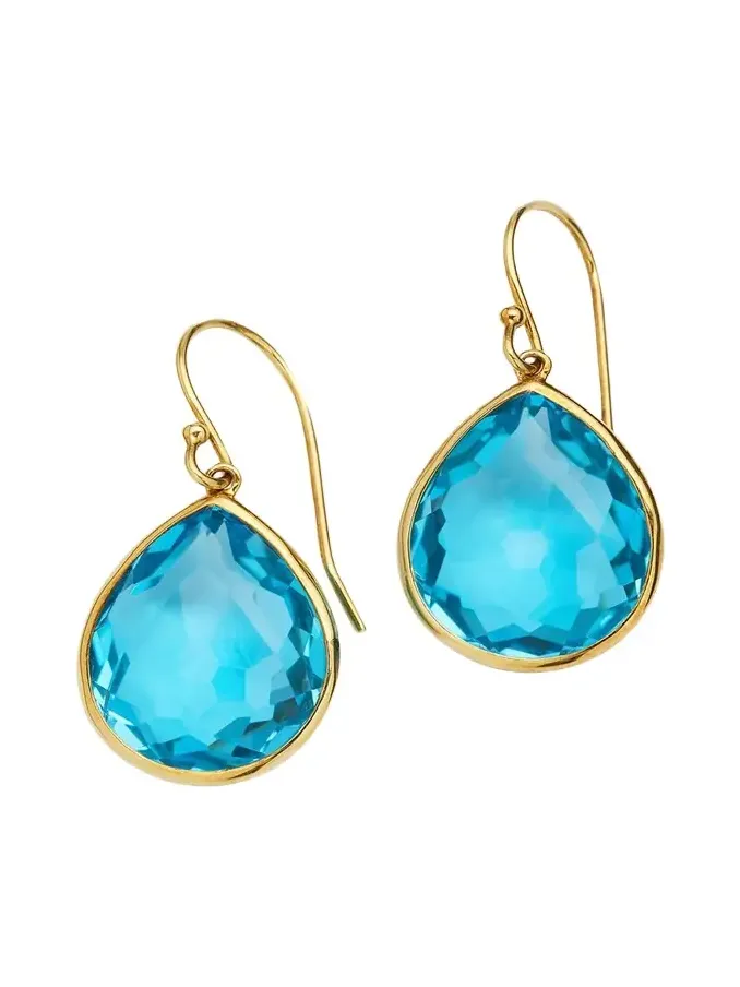 Small Teardrop Earrings in 18K Gold