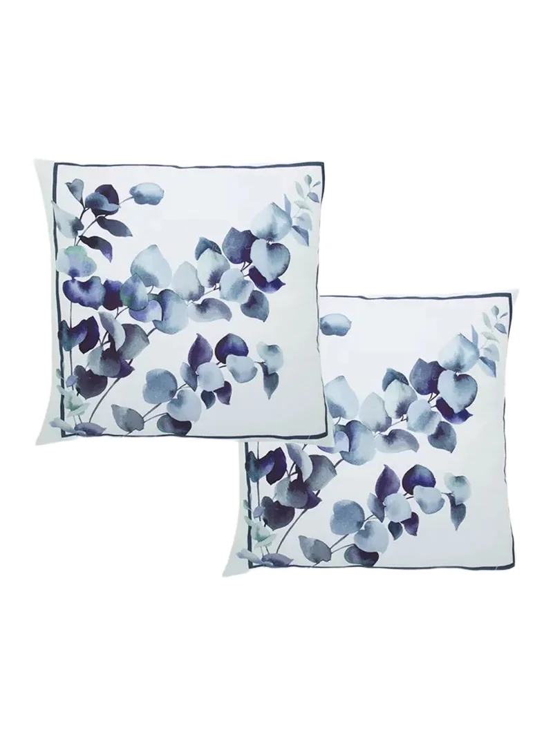 The Lino Eucalyptus 500-Thread Count Square Shams, Set of 2 | Thumbnail 1 The Lino Eucalyptus 500-Thread Count Square Shams, Set of 2 | Thumbnail 1