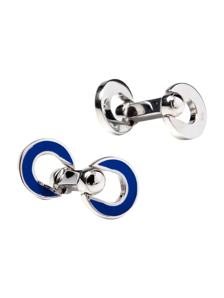 Men's Horseshoe Enamel Flip Cufflinks