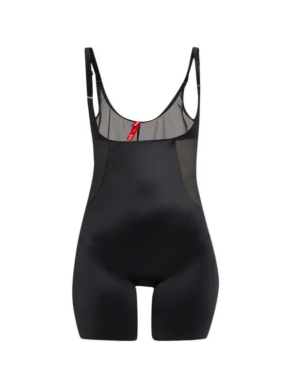 Open-Bust Mid-Thigh Shaping Bodysuit