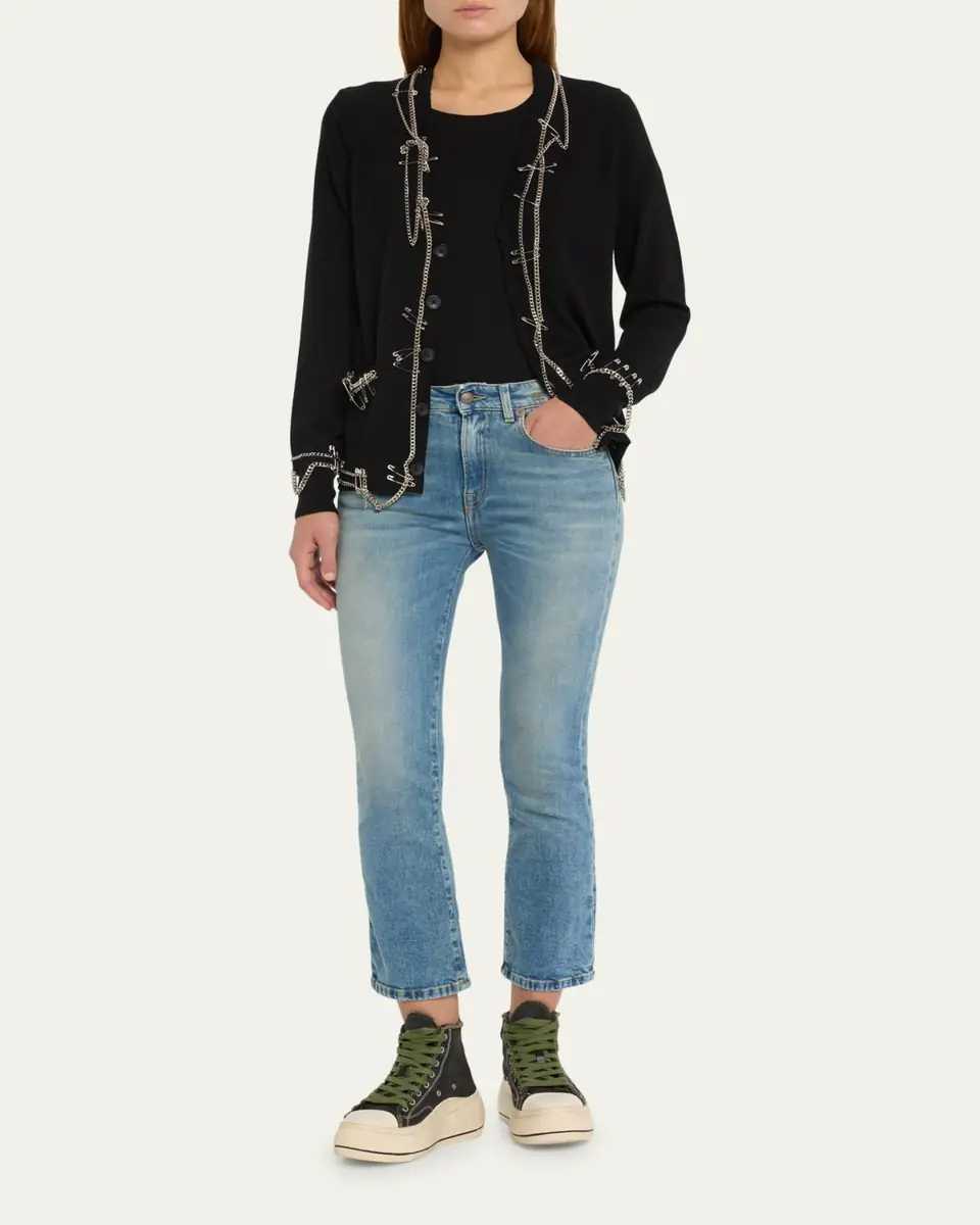 R13 Kick Fit Straight Cropped Jeans | Thumbnail 2 R13 Kick Fit Straight Cropped Jeans | Thumbnail 2